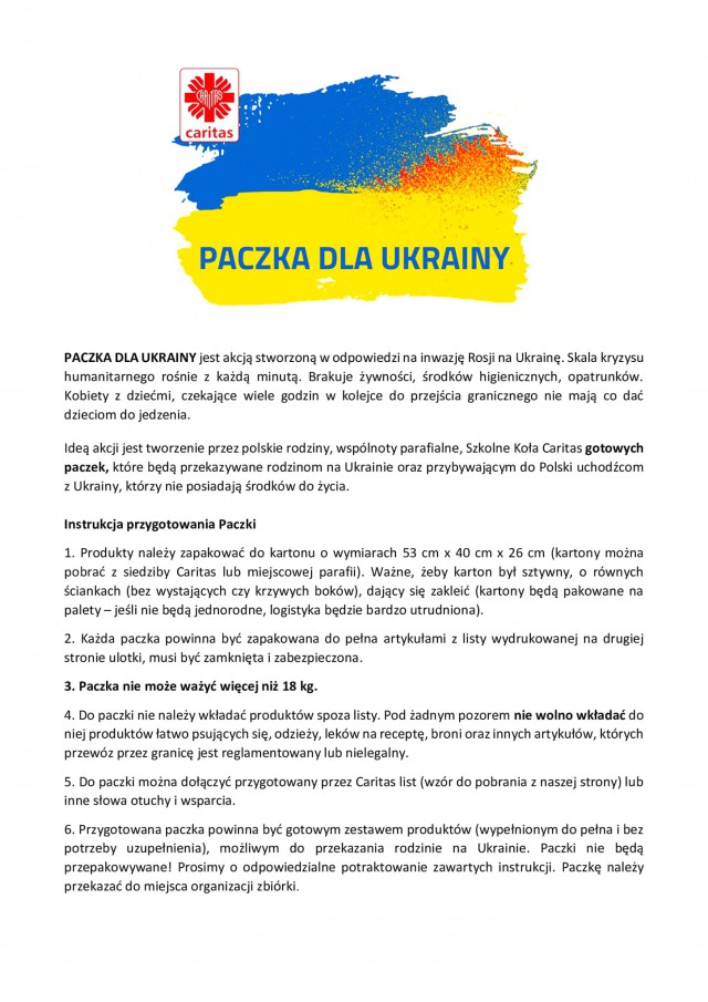  Paczka dla Ukrainy 