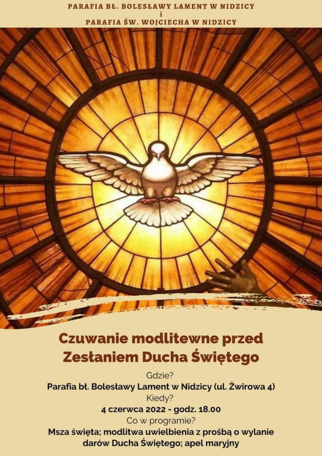 Czuwanie modlitewne przed Zesłaniem Ducha Świętego w par. bł. Bolesławy