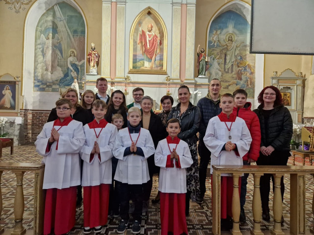  Błogosławieństwo nowych członków Służby Liturgicznej 