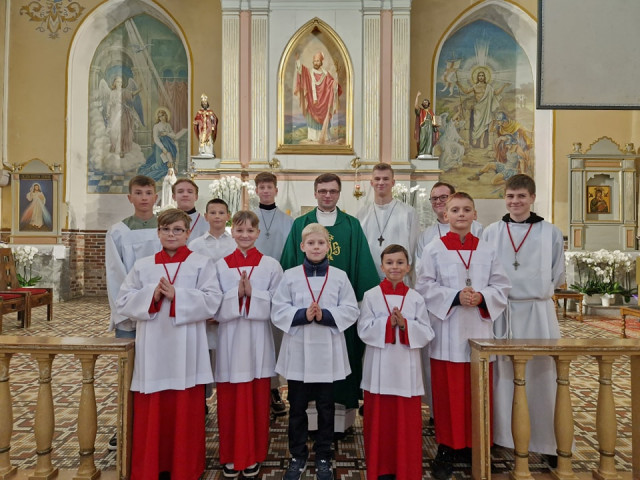 Błogosławieństwo nowych członków Służby Liturgicznej