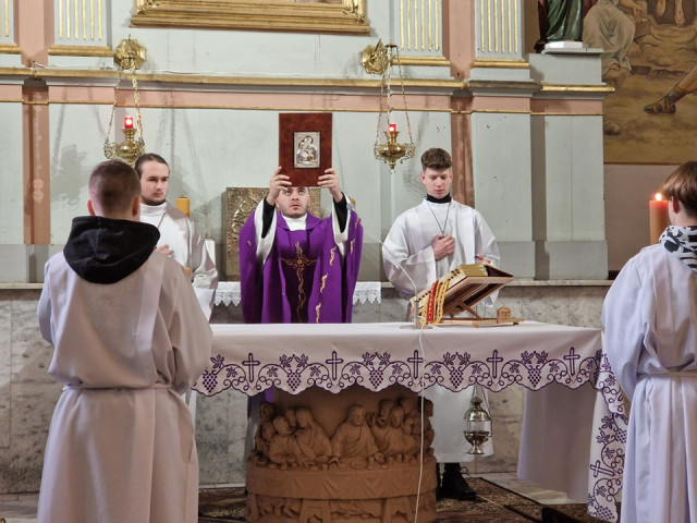  Msza rekolekcyjna z uczniami ZSO i ZSZiO w Nidzicy 