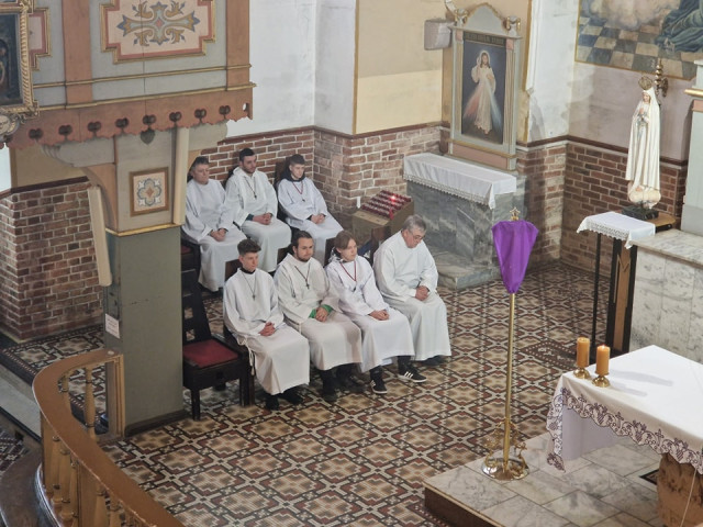  Msza rekolekcyjna z uczniami ZSO i ZSZiO w Nidzicy 