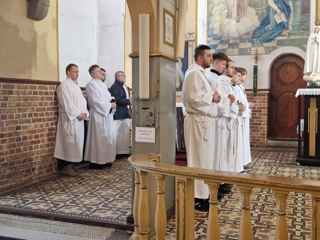  Msza rekolekcyjna z uczniami ZSO i ZSZiO w Nidzicy 