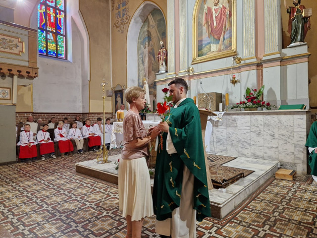 Msza święta dziękczynna za posługę księdza Mateusza Spakowskiego