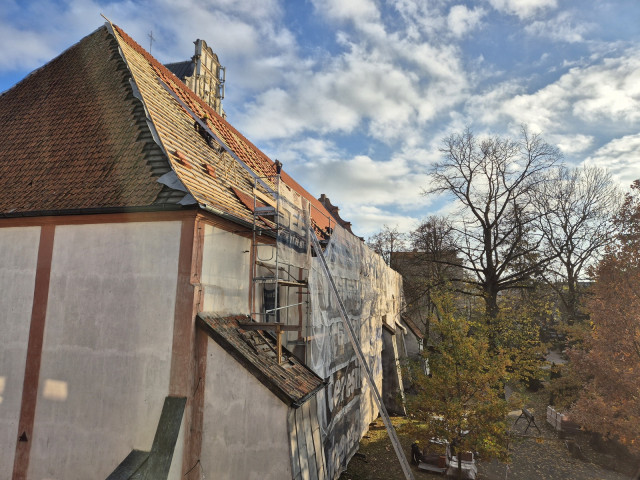  Remont dachu nawy głównej kościoła 