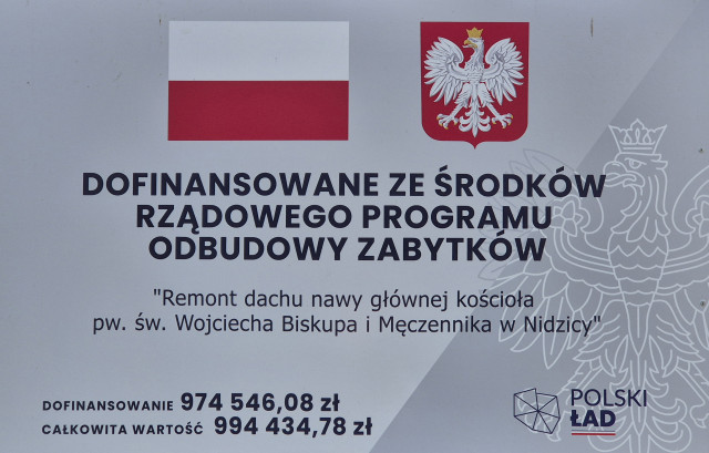  Remont dachu nawy głównej kościoła 