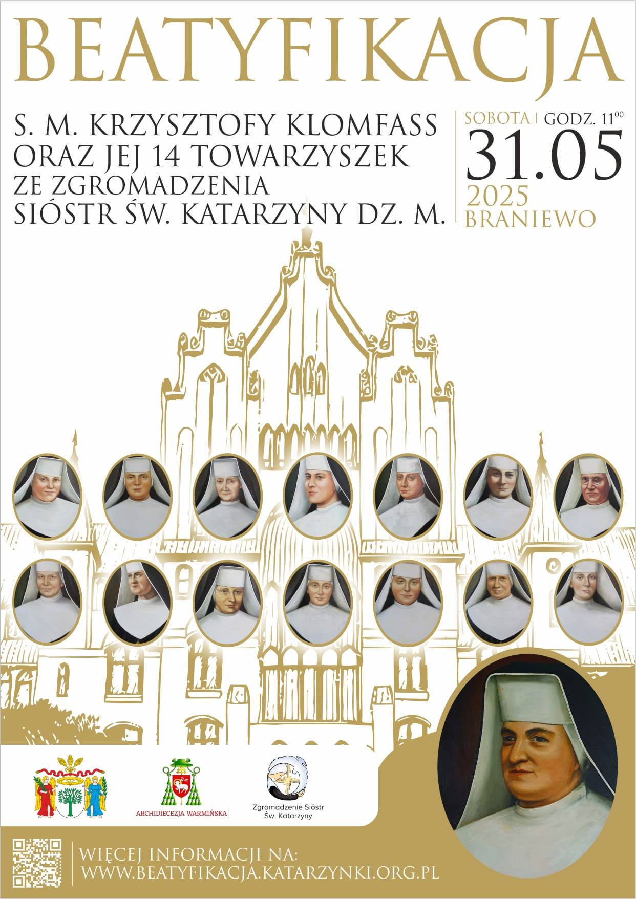 Beatyfikacja Siostry Krzysztofy Klomfass i XIV Towarzyszek ze Zgromadzenia Sióstr Świętej Katarzyny